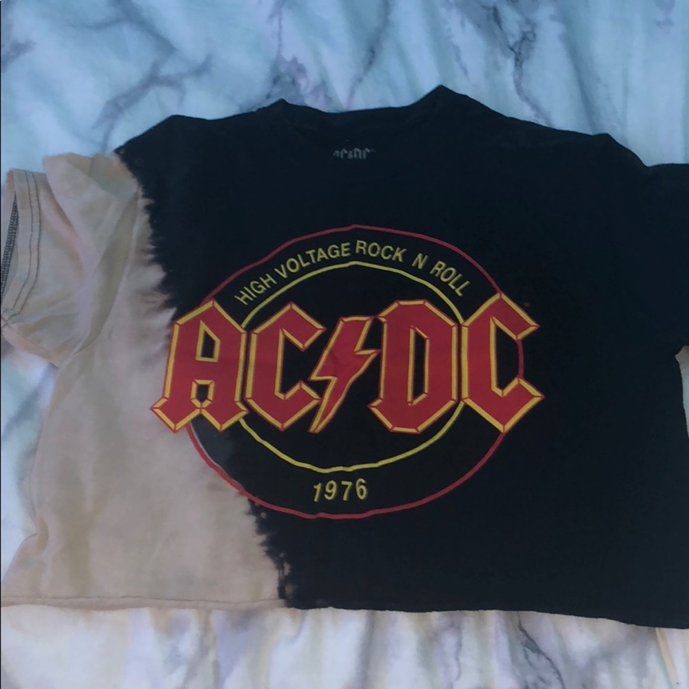 Forever 21 AC/DC crop top